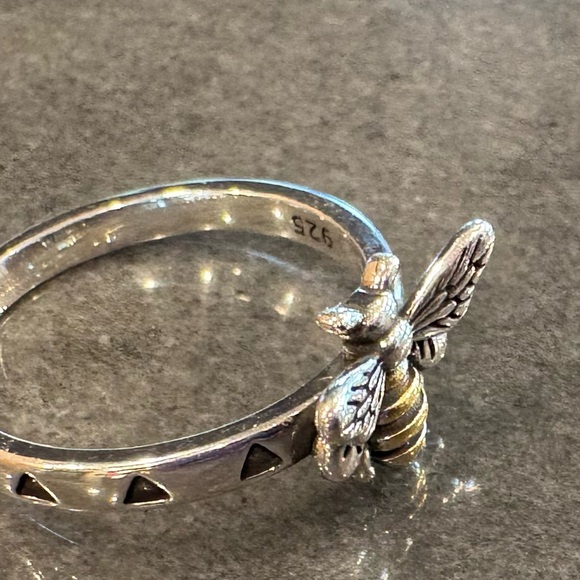 Stamped 925 Sterling Silver Bee Ring~ Size 6, 8, 9 - Picture 3 of 6